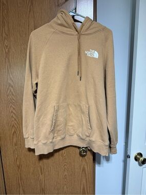 The North Face Tan/Brown Pullover Hoodie with Logo